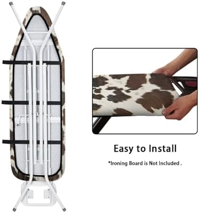 Brown Cow Spot Ironing Board Cover Ironing Board Protector Extra Wide - Image 4