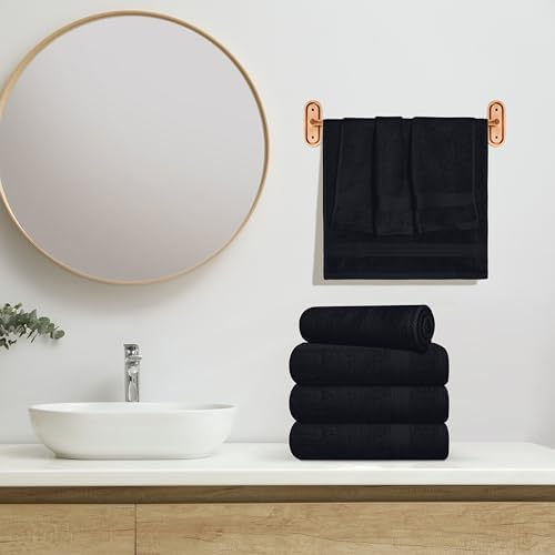 GLAMBURG Ultra Soft 6-Piece Hand Towel Set 16x28-100% Ringspun Cotton - Image 4