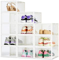 Amazon Basics Stackable and Foldable Clear Shoe Storage Organizer Box by AmazonBasics