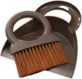 Round Handle Brush and Dustpan Set Small Broom & Dustpan Portable Handheld by BSMstonehouseholdsupplies