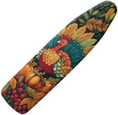 Turkey Thanksgiving Ironing Board Cover Standard Size Holiday Ironing Board Pad by Vanideaoty
