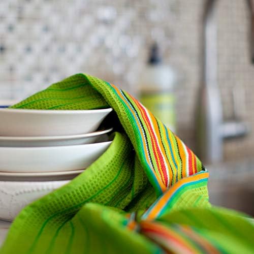 COTTON CRAFT Salsa Stripe Kitchen Towels - Image 6
