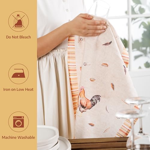Maison d' Hermine Kitchen Towels Set of 2 Reusable 100% Cotton 27.50" x 20" - Image 5