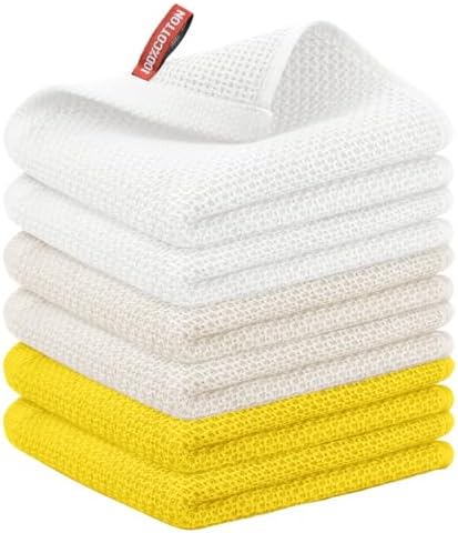 Nialnant 6 Pcs Kitchen Hand Towels, 100% Cotton, 13 x 28 in by Nialnant