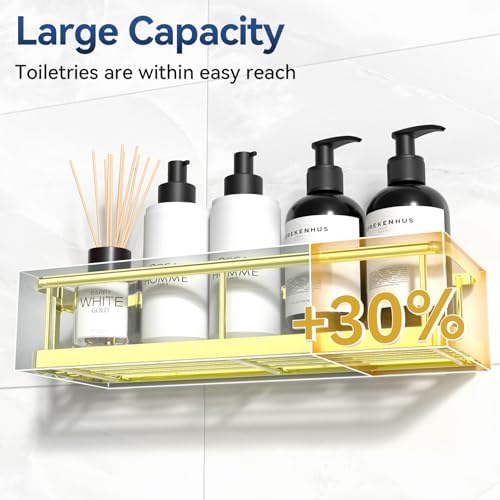 YASONIC Shower Caddy Adhesive, Rustproof Shower Organizer - Image 3