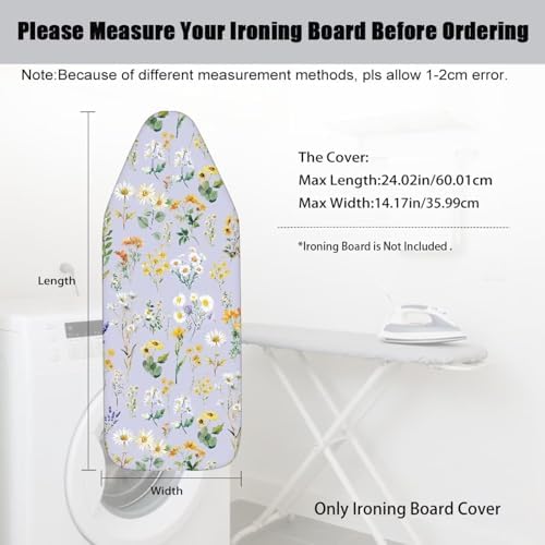 Sunflower Ironing Board Cover for Iron Pad Protector Floral Table Top Ironing - Image 7