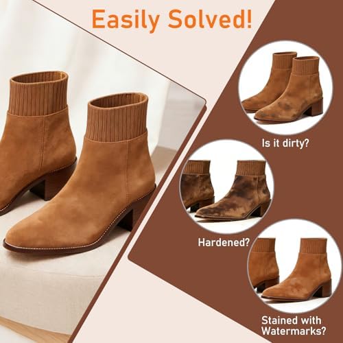 5Pcs Suede Eraser for Shoes, Suede Eraser and Brush, Suede Cleaning Kit - Image 3