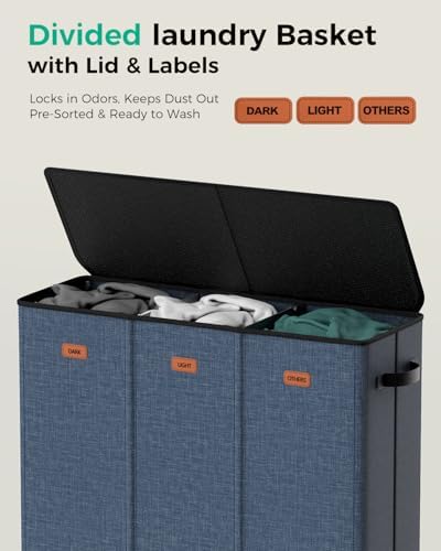 185L Laundry Hamper 3 Section - Image 3