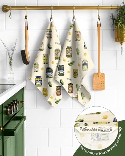 Miss Adola 150GSM Flour Sack Kitchen Towels Set of 2, Canned Kimchi - Image 3