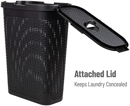 Mind Reader Slim Laundry Hamper - Image 5