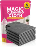5Pcs Magic Cleaning Cloth, Microfiber Cleaning Cloths Lint Free Reusable by Unknown