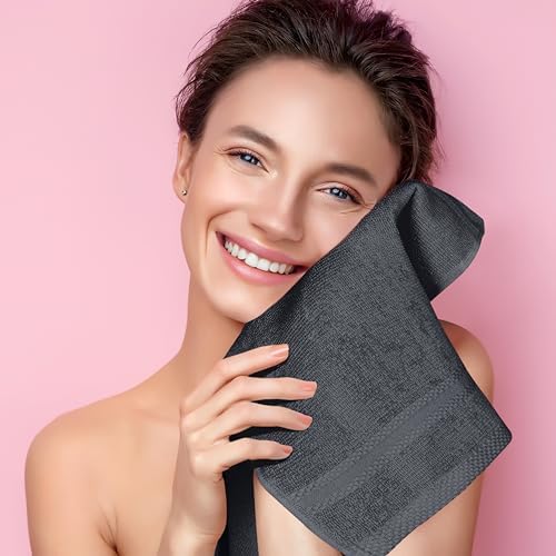GLAMBURG Ultra Soft 12-Piece Washcloths Set 13x13-100% Ringspun Cotton - Image 5