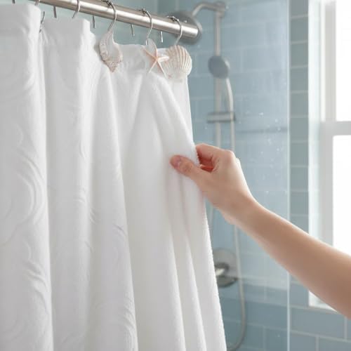 12pc Seashell Shower Curtain Hooks Decorative Resin Hooks - Image 4