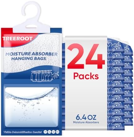 24 Moisture Absorbers for Closet, 6.4oz Humidity Absorber, Dehumidifier Bags by Unknown