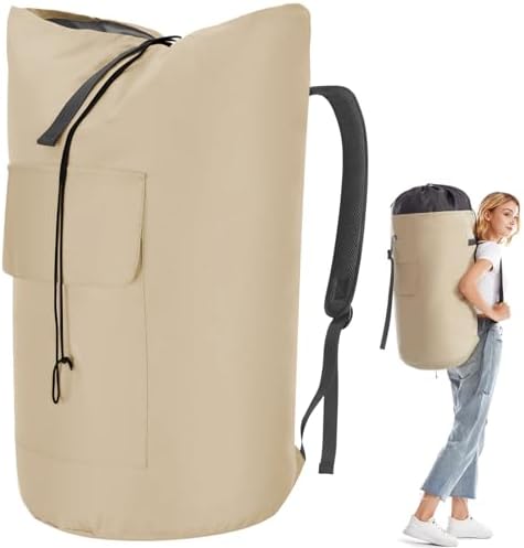 Backpack Laundry Bag, 115L Heavy Duty Extra Large College Laundry Backpack by Azhido