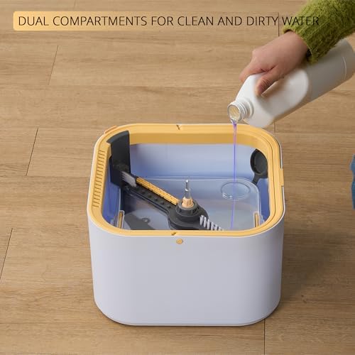 True & Tidy TrueClean Spin Mop 2.0 w/Detachable Bucket & Foldable Mop Head - Image 3
