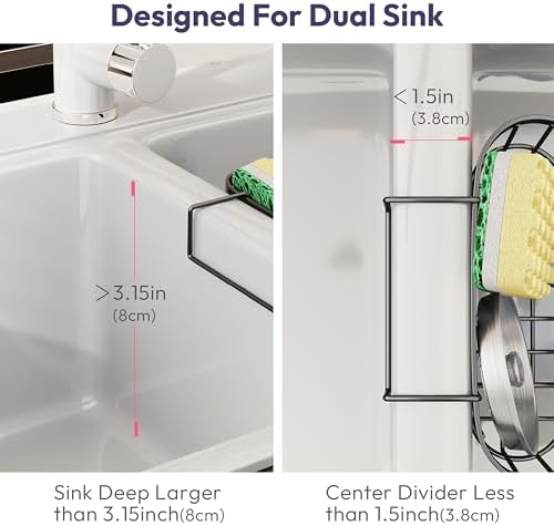SWTYMIKI Sponge Holder for Kitchen Sink - Image 2