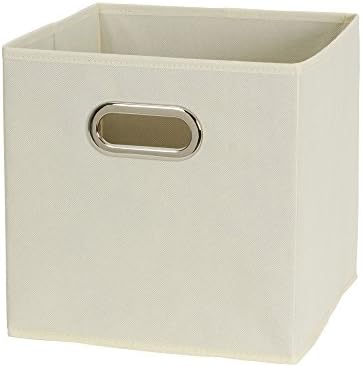 Fabric Storage Bins 6 Piece Set, Strong Poly-Woven Fabric, Sturdy Chipboard - Image 3