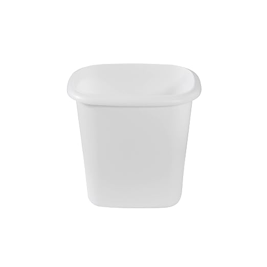 Rubbermaid Vanity Trash Can/Wastebasket 1.5-Gallons/6-Quarts White - Image 2