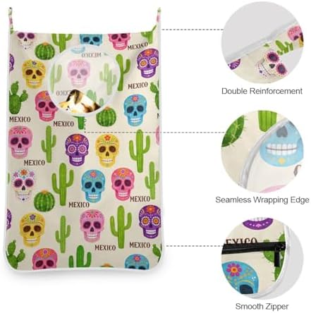 1PC Hanging Laundry Hamper Bag Over the Door Laundry Hamper Wall Hamper Large - Image 6