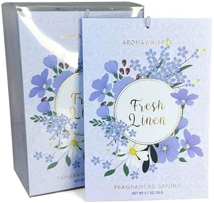 Fresh Linen Large Scented Sachets by AROMAWHISPER