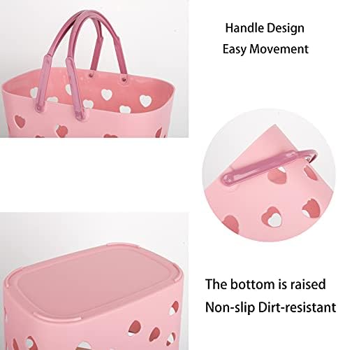 Portable Shower Caddy with Handle Plastic Shower Basket Organizer - Image 3