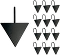 Triangle Shower Curtain Hooks, Decorative Bathroom Curtain Rings by Sunlit