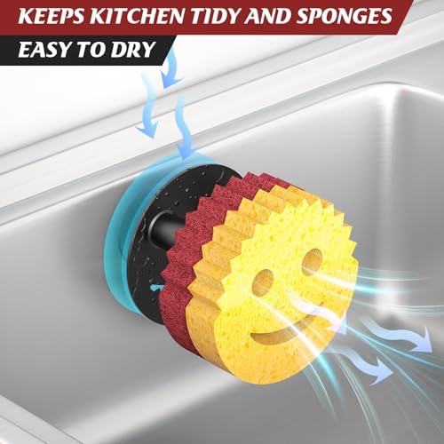 Kontoyo Sponge Holder for Kitchen Sink, Sink Caddy Organizer - Image 4