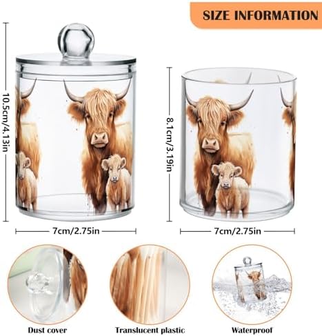 4 Pack Qtip Holder Dispenser - Image 3