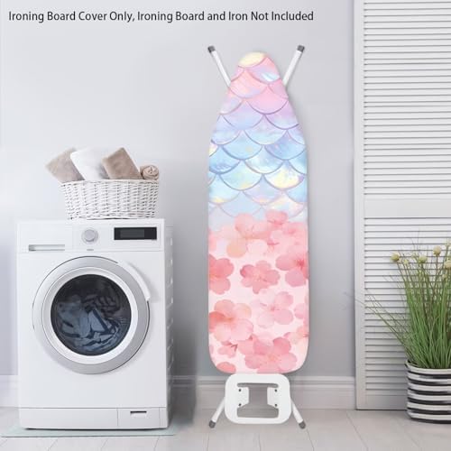 Cherry Blossom Mermaid Scales Ironing Board Covers - Image 3