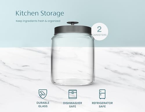 KooK Glass Kitchen Canister Set, Food & Storage Containers - Image 5