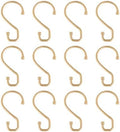 Bath Bliss 12 Pack S-Hook Shower Curtain Rings | Bathroom | Metal S Shaped by BathBliss