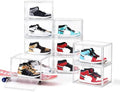 MMBABY 12 Pack Acrylic Clear Shoe Boxes Side Open Clear Plastic Stackable by MMBABY
