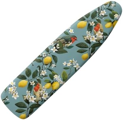 Lemon Birds Ironing Board Cover Soft Fabric Cover by Darisoco