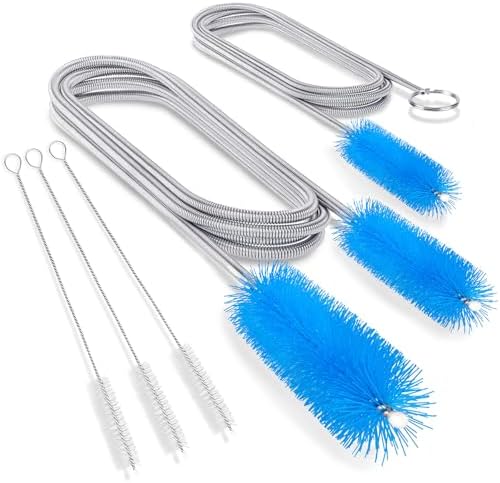 SARDVISA Drain Cleaning Brush, 66 Inch Flexible Pipe Cleaner, 3 Straw Brush by SARDVISA