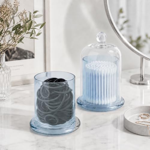 rejomiik Qtip Holder Glass Apothecary Jars - Image 5