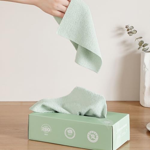Microfiber Cleaning Cloths, Reusable Cleaning Towels in Box, Microfiber Lint - Image 3