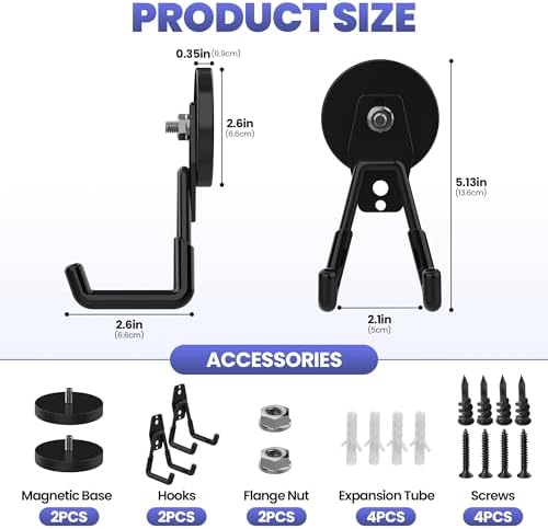 Strong Magnetic Hooks Heavy Duty Large Magnet Hooks Heavy Duty Storage Utility - Image 2