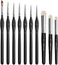 Golden Maple Miniature Paint Brushes Drybrush-10pcs Micro Detail Paint Brush Set by goldenmaple