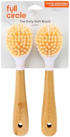 Full Circle Daily Dish Brush, Bamboo Handle Dish Brush by FULLCIRCLE