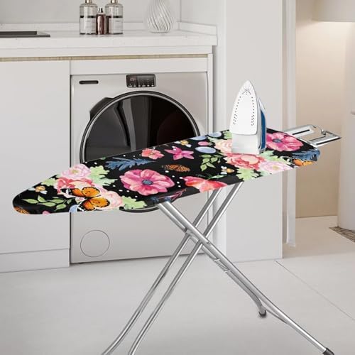 Retro Butterfly Floral Ironing Board Cover Standard Ironing Board Cover - Image 2