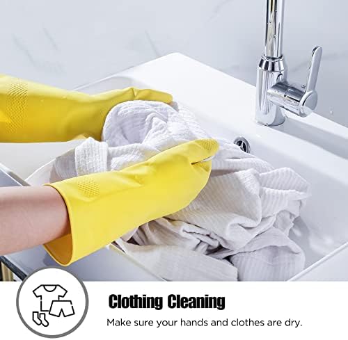 Rubber cleaning gloves 3 or 6 Pairs - Image 5