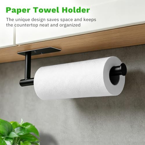 SetSail Paper Towel Holder, Under Cabinet & Wall Mount Design 13 inch - Image 2
