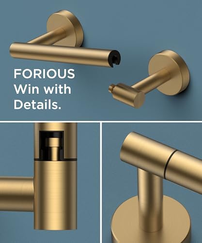 FORIOUS Commercial Toilet Paper Holder Wall Mount Bathroom Tissue Holder - Image 5