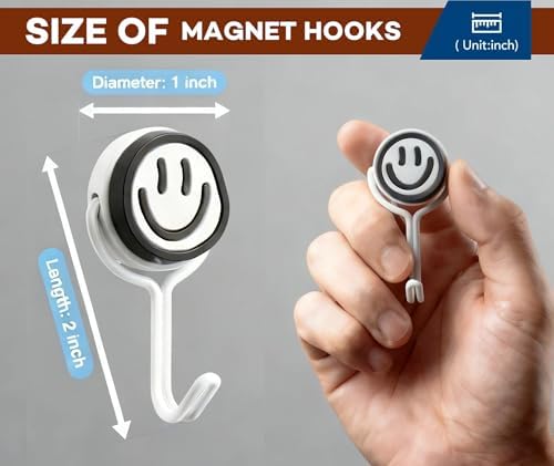 6 PCS Metal Magnetic Hook, 60LBS Heavy Duty - Image 2