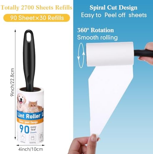 FoldTier 2700 Sheets Lint Rollers - Image 2