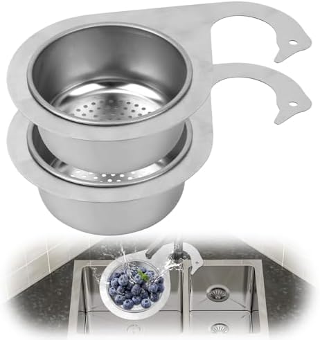2pcs Swan-Shaped Drain Basket, Stainless Steel Sink Strainer Catcher by Unknown