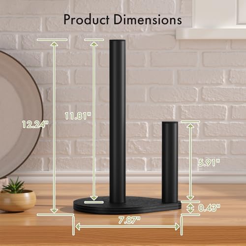 Kitchen Paper Towel Holder, Paper Towel Roll Holder, Waterproof, Quick Assembly - Image 7