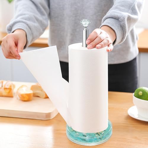 FONMY Paper Towel Holder Countertop Acrylic w/Nature Seashell Handmade - Image 2