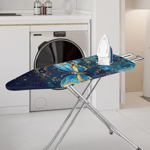 Flashideas Blue Butterfly Ironing Board Cover and Pad Standard Size Ironing - Image 2